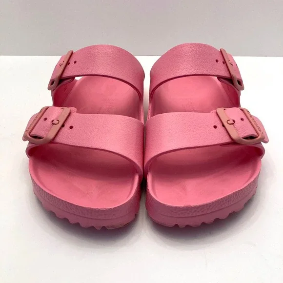 Birkenstock Arizona Essentials Slide Sandals EVA Pink Buckles Womens 7 EU 38 - Picture 4 of 7